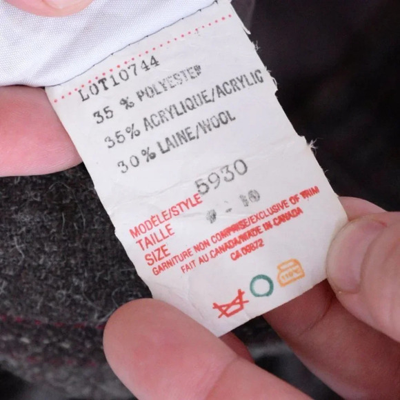 Vintage Partial Wool Skirt - Plaid- Size 30 - Picture 8 of 8